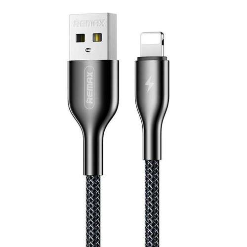 REMAX Kingpin kabel przewód USB - Lightning 2.1A 1m czarny (RC-092i) 