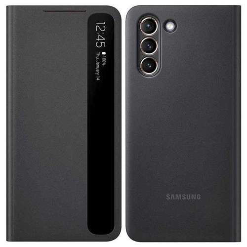 Samsung Clear View Standing Cover futerał etui z inteligentną klapką Samsung Galaxy S21 5G czarny (EF-ZG991CBEGEE)