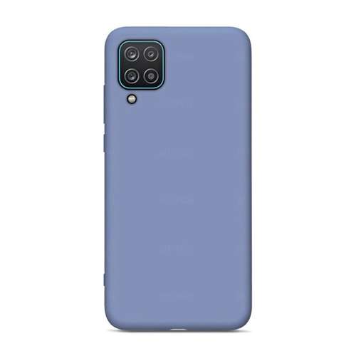 Silicone Case elastyczne silikonowe etui pokrowiec Samsung Galaxy A12 szary