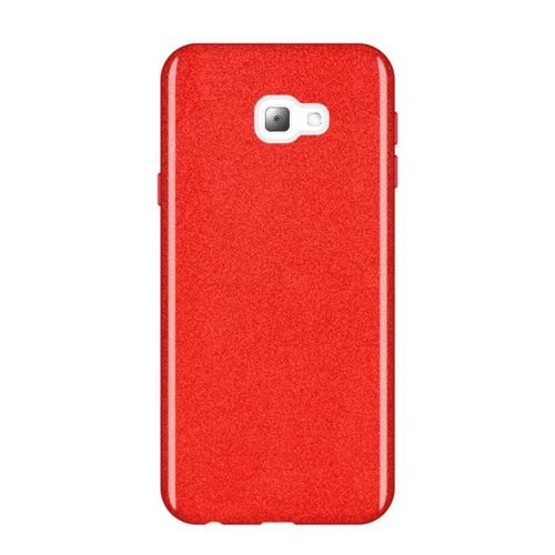Wozinsky Glitter Case błyszczące etui pokrowiec z brokatem Samsung Galaxy J4 Plus 2018 J415 czerwony