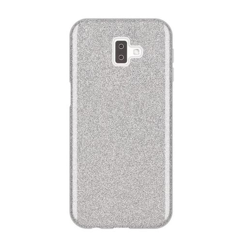 Wozinsky Glitter Case błyszczące etui pokrowiec z brokatem Samsung Galaxy J6 Plus 2018 J610 srebrny