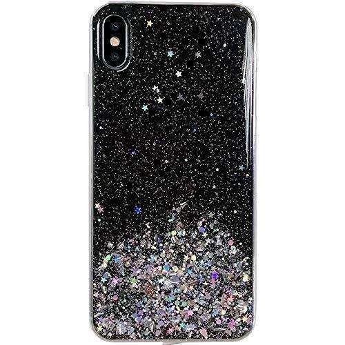 Wozinsky Star Glitter błyszczące etui pokrowiec z brokatem iPhone 8 Plus / iPhone 7 Plus czarny