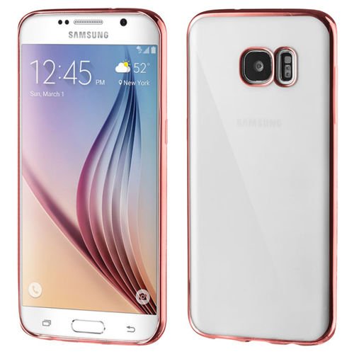 Żelowy pokrowiec etui Metalic Slim Samsung Galaxy S7 Edge G935 Różowy