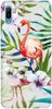 Etui Brokat SHINING kwiaty i flamingi na Huawei Y6 2019;Y6 Pro 2019;Y6 Prime 2019