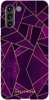 Etui geometria fioletowa na Samsung Galaxy S21