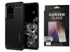 Etui pancerne SPIGEN RUGGED ARMOR Samsung Galaxy S20 ULTRA MATTE BLACK +szkło UV