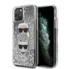 Karl Lagerfeld KLHCN65KCGLSL iPhone 11 Pro Max hardcase srebrny/silver Glitter Karl&Choupette