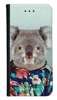 Portfel Wallet Case Motorola Moto G10 / Moto G30 koala w koszuli