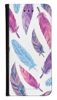Portfel Wallet Case Samsung Galaxy A50 / A50s / A30s fioletowe piórka