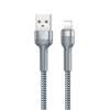 Remax kabel USB - Lightning 2,4 A 1 m do ładowania przesyłania danych srebrny (RC-124i silver)