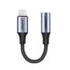 Ugreen kabel przejściówka adapter słuchawkowy certyfikat MFI (Made For iPhone) 3,5 mm mini jack - Lightning 10 cm czarny (US211 30756)