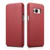 iCarer Leather Folio etui z naturalnej skóry z klapką do Samsung Galaxy S8+ (S8 Plus) czerwony (RS991002-RD)